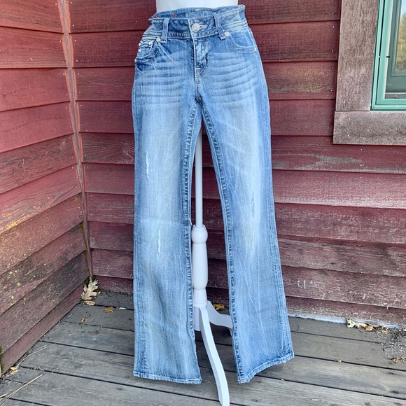 baby distressed jeans